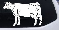 Solid Cow Car or Truck Window Decal Sticker
