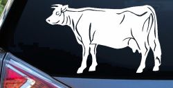 Solid Cow Car or Truck Window Decal Sticker