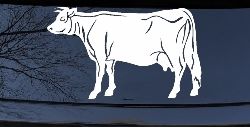 Solid Cow Car or Truck Window Decal Sticker