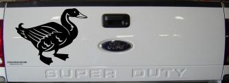 Solid Duck Car or Truck Window Decal Sticker (Black)
