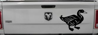 Solid Duck Car or Truck Window Decal Sticker (Black)