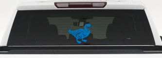 Solid Duck Car or Truck Window Decal Sticker (Sky Blue)