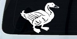 Solid Duck Car or Truck Window Decal Sticker