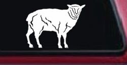Solid Lamb Car or Truck Window Decal Sticker