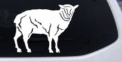 Solid Lamb Car or Truck Window Decal Sticker
