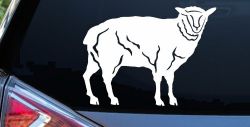 Solid Lamb Car or Truck Window Decal Sticker