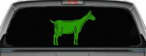 Solid Goat Car or Truck Window Decal Sticker (Lime)