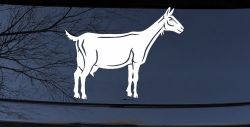 Solid Goat Car or Truck Window Decal Sticker