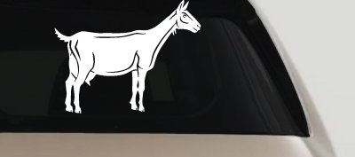 Solid Goat Car or Truck Window Vinyl Decal Sticker