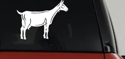Solid Goat Car or Truck Window Vinyl Decal Sticker