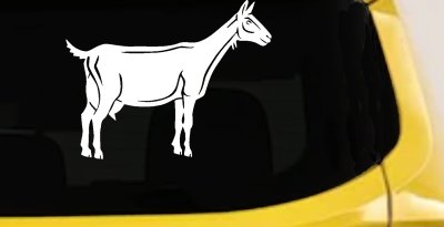 Solid Goat Car or Truck Window Vinyl Decal Sticker