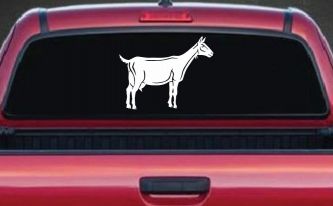 Solid Goat Car or Truck Window Decal Sticker