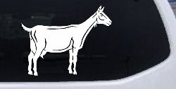 Solid Goat Car or Truck Window Decal Sticker