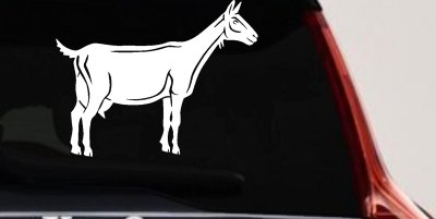 Solid Goat Car or Truck Window Vinyl Decal Sticker