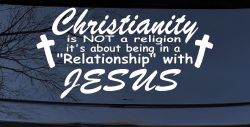 Relationship With Jesus Christian Car or Truck Window Decal Sticker