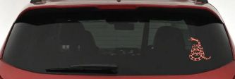 Gadsden Rattle Snake Only Car or Truck Window Decal Sticker (Coral)