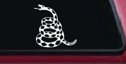 Gadsden Rattle Snake Only Car or Truck Window Decal Sticker