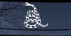 Gadsden Rattle Snake Only Car or Truck Window Decal Sticker