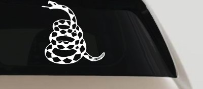 Gadsden Rattle Snake Only Car or Truck Window Vinyl Decal Sticker