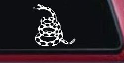 Gadsden Rattle Snake Only Car or Truck Window Decal Sticker