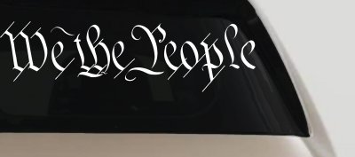We The People Text Freedom 2nd Amendment Car or Truck Window Vinyl Decal Sticker