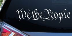 We The People Text Freedom 2nd Amendment Car or Truck Window Decal Sticker