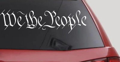 We The People Text Freedom 2nd Amendment Car or Truck Window Vinyl Decal Sticker