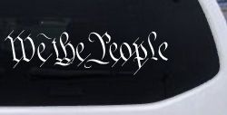 We The People Text Freedom 2nd Amendment Car or Truck Window Decal Sticker
