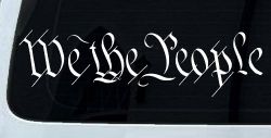 We The People Text Freedom 2nd Amendment Car or Truck Window Decal Sticker