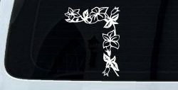 Corner Flower Vine Car or Truck Window Decal Sticker