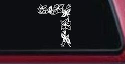 Corner Flower Vine Car or Truck Window Decal Sticker