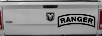 Ranger Military Car or Truck Window Vinyl Decal Sticker (Black)