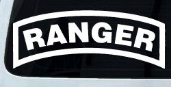 Ranger Military Car or Truck Window Decal Sticker