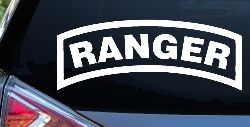 Ranger Military Car or Truck Window Decal Sticker