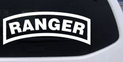 Ranger Military Car or Truck Window Decal Sticker