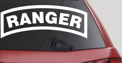 Ranger Military Car or Truck Window Vinyl Decal Sticker