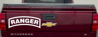 Ranger Military Car or Truck Window Decal Sticker (White)