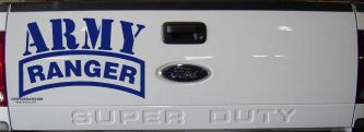 Army Ranger Military Car or Truck Window Decal Sticker (Navy)