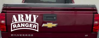 Army Ranger Military Car or Truck Window Decal Sticker (White)