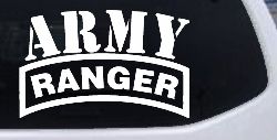 Army Ranger Military Car or Truck Window Decal Sticker