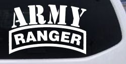 Army Ranger Military Car or Truck Window Decal Sticker