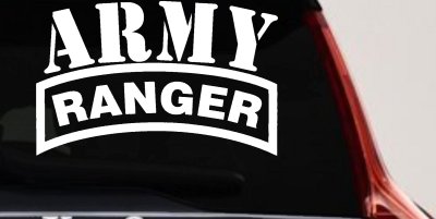 Army Ranger Military Car or Truck Window Vinyl Decal Sticker