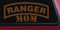 Ranger Mom Military Car or Truck Window Decal Sticker (Copper)