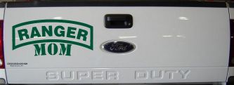 Ranger Mom Military Car or Truck Window Vinyl Decal Sticker (Dark Green)