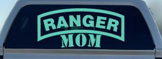 Ranger Mom Military Car or Truck Window Decal Sticker (Mint)