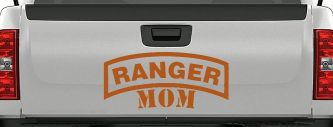 Ranger Mom Military Car or Truck Window Decal Sticker (Nut Brown)