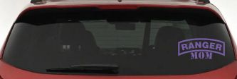 Ranger Mom Military Car or Truck Window Vinyl Decal Sticker (Purple)