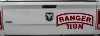 Ranger Mom Military Car or Truck Window Decal Sticker (Purple Red)