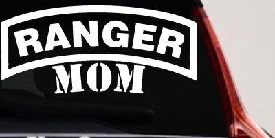 Ranger Mom Military Car or Truck Window Vinyl Decal Sticker