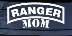 Ranger Mom Military Car or Truck Window Decal Sticker